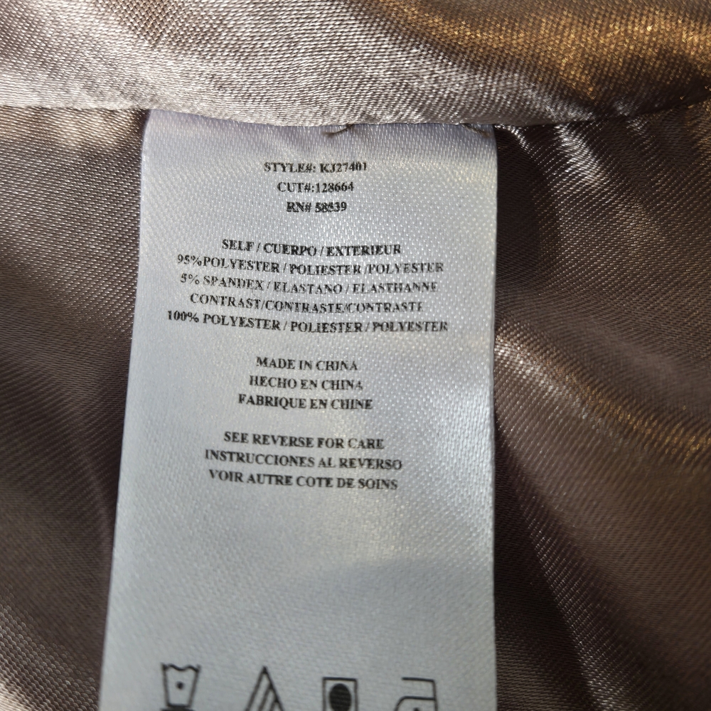 Kut from the Kloth Eveline Asymmetrical Crop Faux Suede Taupe Moto Jacket Size S - Picture 11 of 12